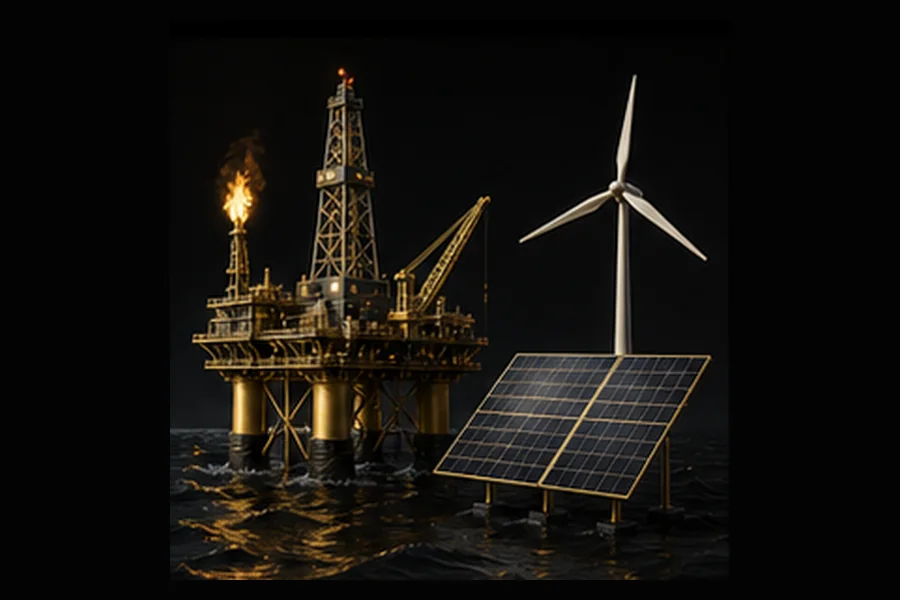 Oil, Gas & Renewable Energy investment visual